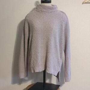 Joseph A cowl neck knit lilac sweater size XL